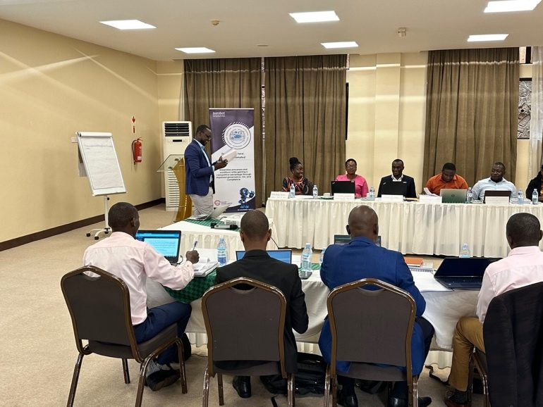 Delegates in the PECB ISO 45001 Lead Implementer course at Protea Hotel Kampala